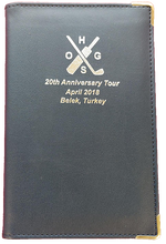 Load image into Gallery viewer, Faux Leather Scorecard Holder foil blocked from £5.85 min qty 5.