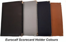 Load image into Gallery viewer, Faux Leather  Scorecard Holder with full colour print from £6.60. Min qty 5.