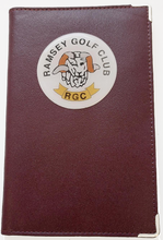 Load image into Gallery viewer, Faux Leather Domed Scorecard Holder...from £6.22. Min qty only 5.