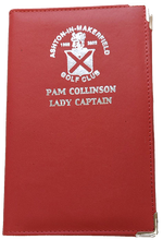 Load image into Gallery viewer, Leather Scorecard Holder with foil blocked logo from £6.60. Min qty 5.