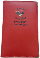 Load image into Gallery viewer, Leather Scorecard Holder with a full colour print from £7.35. Min qty 5.