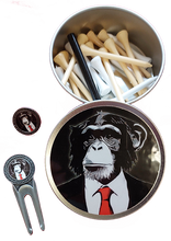 Load image into Gallery viewer, Tin of Tees with Classic Fork and marker £6.55 Min qty 10.