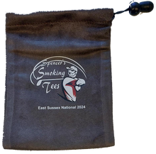 Load image into Gallery viewer, Suedette Valuables Bag with full colour print from £6.60. Min qty 5.
