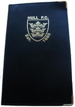 Load image into Gallery viewer, Leather Scorecard Holder with foil blocked logo from £6.60. Min qty 5.
