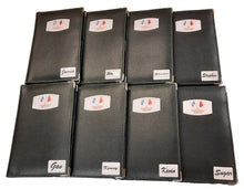 Load image into Gallery viewer, Individual Named Faux Leather Scorecard Holders from £7.77. Min 5.