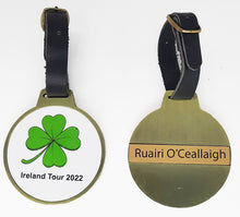 Load image into Gallery viewer, Antique Gold Metal Bag Tag (Min Qty 1) from £9.70