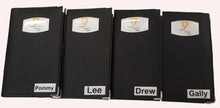 Load image into Gallery viewer, Individual Named Faux Leather Scorecard Holders from £7.77. Min 5.