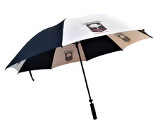Load image into Gallery viewer, Storm Golf Umbrella with full colour print on white panels. From £10.95. Min Qty 1.