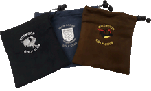 Load image into Gallery viewer, Suedette Drawstring Valuables Bag from £7.50. Min Qty 5.