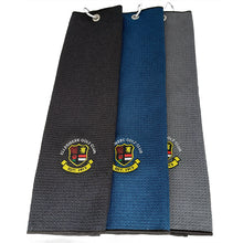 Load image into Gallery viewer, Microfibre Trifold Waffle Golf Bag Towel from £10.60. Min Qty 10.