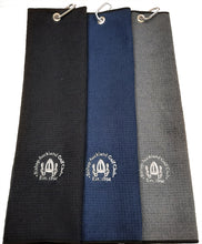Load image into Gallery viewer, Microfibre Trifold Waffle Golf Bag Towel from £10.60. Min Qty 10.