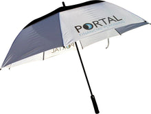 Load image into Gallery viewer, Gleneagles Automatic Vented Umbrella printedfull colour on white panels. As low as £18.99. Min Qty 1.