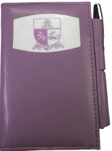 Load image into Gallery viewer, Leather Jacket Notebook With Pen...from £4.90. Min 10.