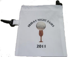 Load image into Gallery viewer, White Drawstring Golf Goody Bag