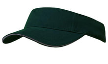 Load image into Gallery viewer, Brushed Heavy Cotton visors embroidered from £9.45. Min 5.