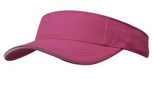 Load image into Gallery viewer, Brushed Heavy Cotton visors embroidered from £9.45. Min 5.