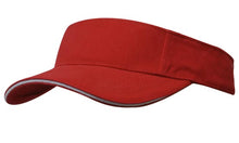 Load image into Gallery viewer, Brushed Heavy Cotton visors embroidered from £9.45. Min 5.