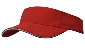 Brushed Heavy Cotton visors embroidered from £9.45. Min 5.