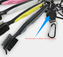 Load image into Gallery viewer, Double sided Club Head Cleaning Brush with retractable cord. Min 5.