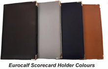 Load image into Gallery viewer, Faux Leather  Scorecard Holder with full colour print from £6.43. Min qty 5.