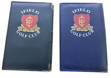 Load image into Gallery viewer, Faux Leather  Scorecard Holder with full colour print from £6.98. Min qty 5.