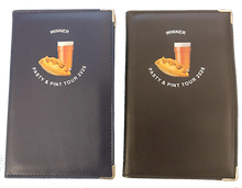 Load image into Gallery viewer, Faux Leather  Scorecard Holder with full colour print from £6.98. Min qty 5.