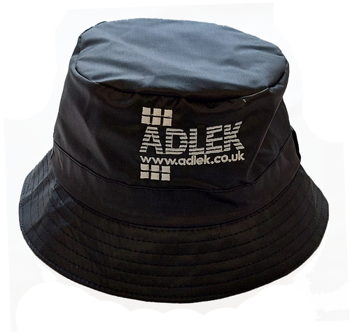 Black Waxed Rain Hat with full colour print from £10.75.