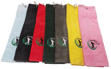 Load image into Gallery viewer, Tri Fold Velour bag Towel from £6.96 Min Qty 5.