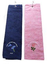 Load image into Gallery viewer, Tri Fold Velour bag Towel from £6.96 Min Qty 5.