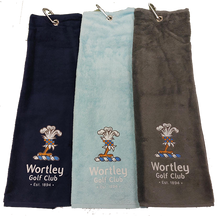 Load image into Gallery viewer, Tri Fold Velour bag Towel from £6.96 Min Qty 5.