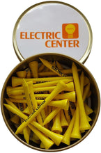 Load image into Gallery viewer, Tin of Tees with 70 mm Printed Wooden Tees...from £5.61. Min 25 tins.