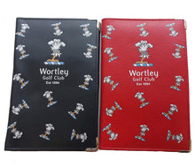 Load image into Gallery viewer, Faux Leather  Scorecard Holder with full colour print from £6.60. Min qty 5.