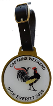Load image into Gallery viewer, Antique Gold Metal Bag Tag from £6.99. Min qty 5.