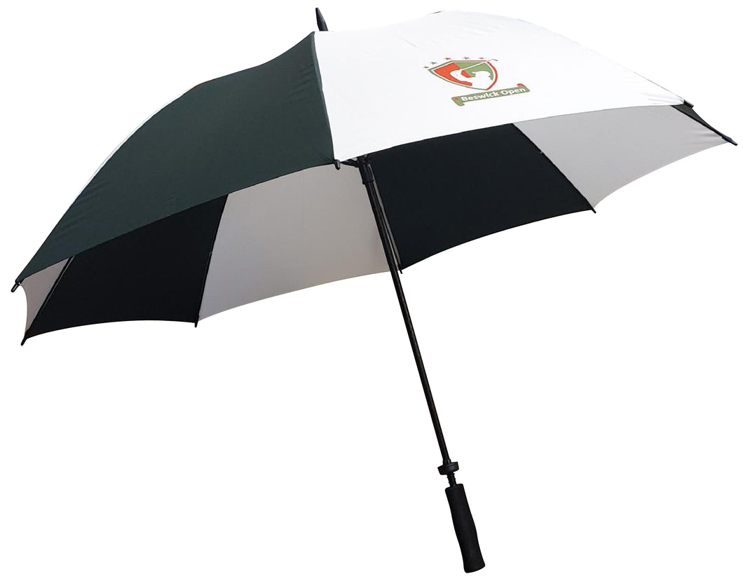 Storm Golf Umbrella with full colour print on white panels. From £10.95. Min Qty 1.