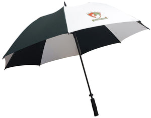 Storm Golf Umbrella with full colour print on white panels. From £10.95. Min Qty 1.