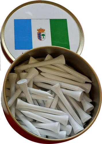 Tin of Tees with 70 mm Plain Tees from £3.40. min qty 10.