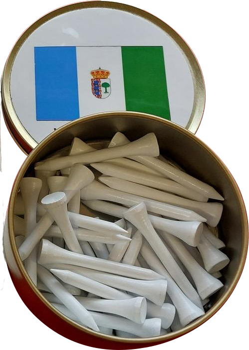 Tin of Tees with 54 mm Plain Tees...from £3.15. Min 10.