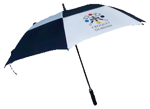 Gleneagles Automatic Vented Umbrella printedfull colour on white panels. As low as £18.99. Min Qty 1.