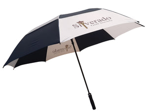 Gleneagles Automatic Vented Umbrella printedfull colour on white panels. As low as £18.99. Min Qty 1.