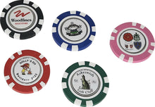 Load image into Gallery viewer, Casino Chip with Removable Ball Marker.....from £3.30
