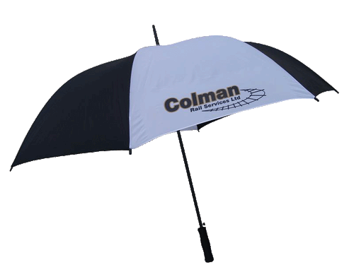Hoylake Automatic Opening Umbrella with full colour print on white panels. As low as £7.85 each.